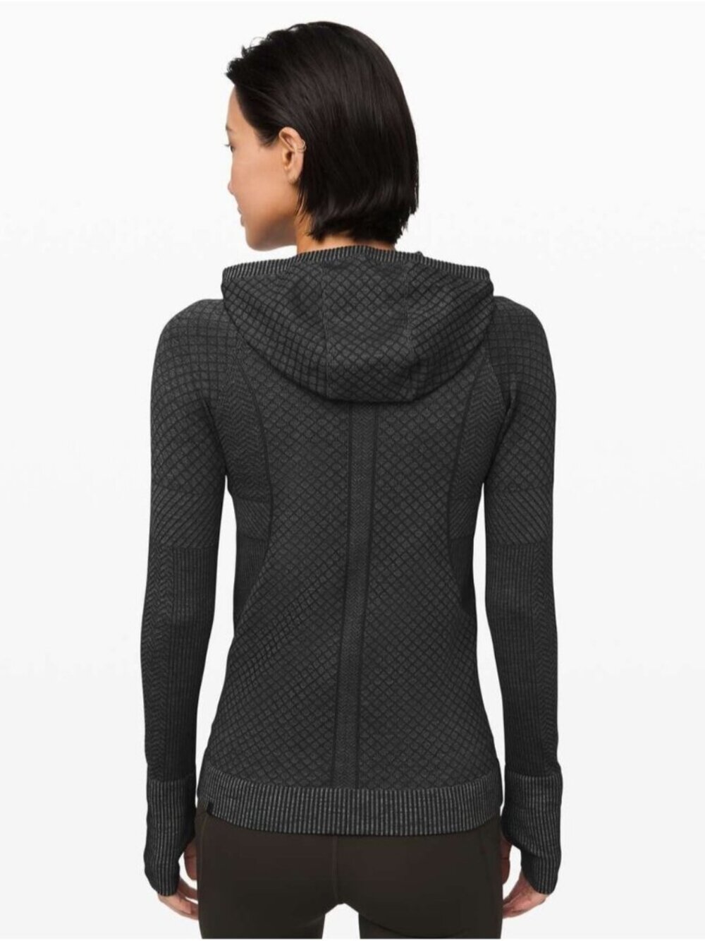 Lululemon Rest Less Hoodie *Patchwork Black / Alpine White